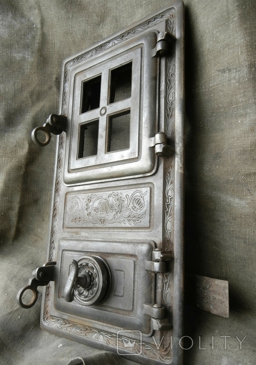 Дверцы печи (камин) со стеклом, звезда Давида, фото №2