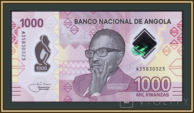 Ангола 1000 кванза 2020 P-161 (161a) Новинка!, фото №2