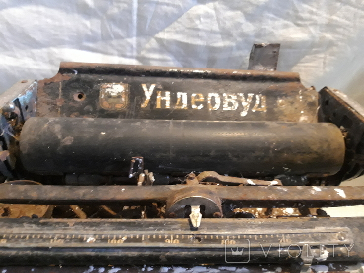 Старинная печатная машинка Ундервуд, фото №4