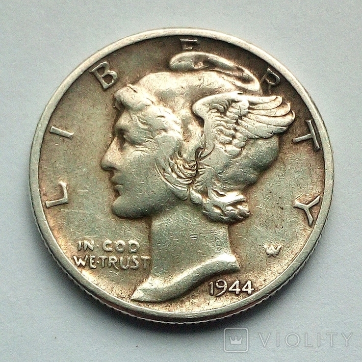 США 1 дайм 10 центов 1944 г.
