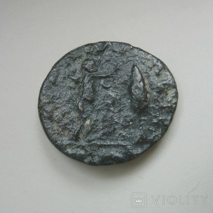 Филипп II, АЕ (22 мм, 11,01 г), г. Дамаск, реверс - Марсий., фото №5