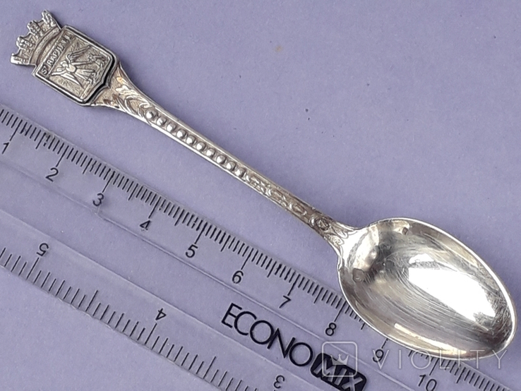 Сувенирная ложка, серебро, 15 грамм, Санкт-Рафаэль, Франция