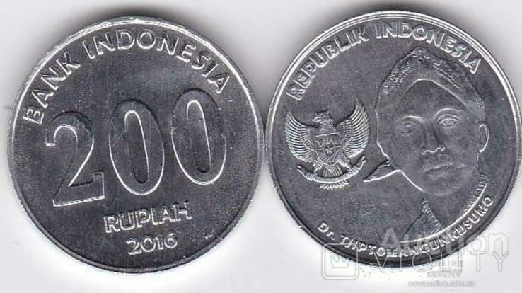 Indonesia Индонезия - 5 шт х 200 Rupiah 2016, фото №3