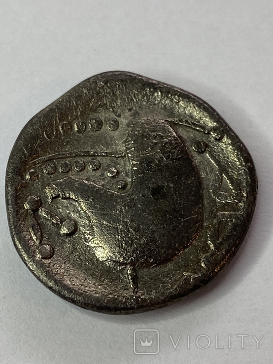 Кельтська монета Філіпа 2; срібло; 6,9гр, фото №5