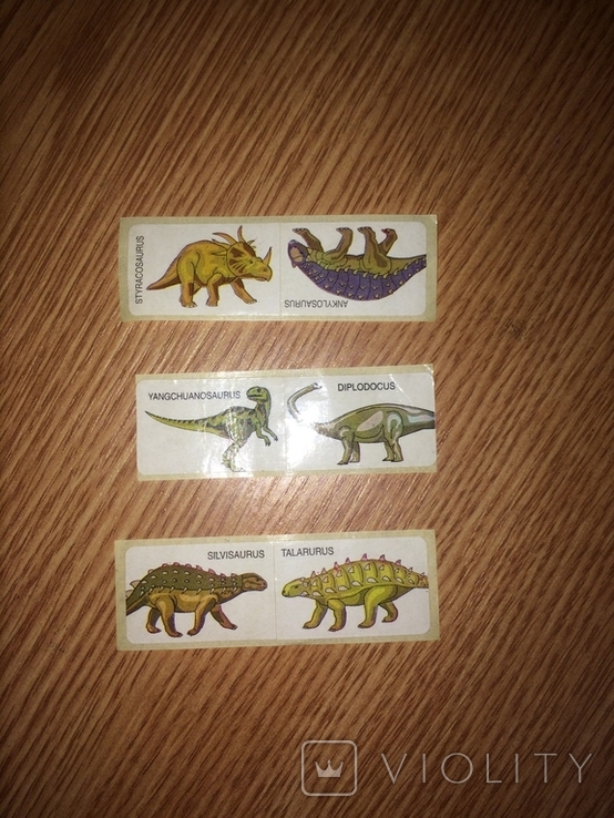 Без повторов Динозавры №5 коллекция наклейки Динопарк Юрского