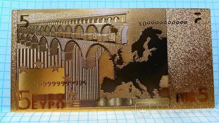 Сувенирная банкнота 5 Euro ( Пять Евро), фото №3