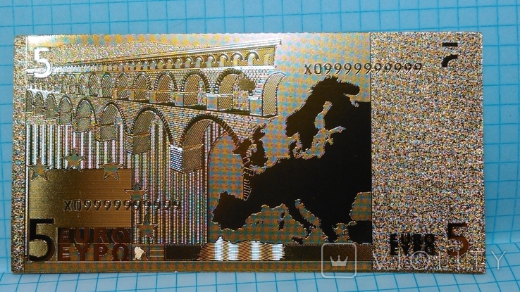 Сувенирная банкнота 5 Euro ( Пять Евро), фото №6