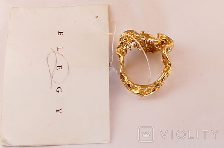 Кольцо "Lips", золото750 вставки бриллианты., фото №6