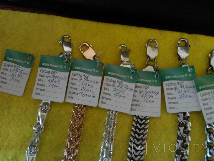Коллекция мужских браслетов из серебра 12 штук(366.79грамма), фото №3