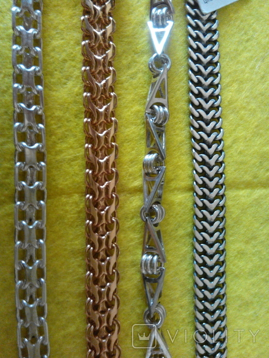 Коллекция мужских браслетов из серебра 12 штук(366.79грамма), фото №8