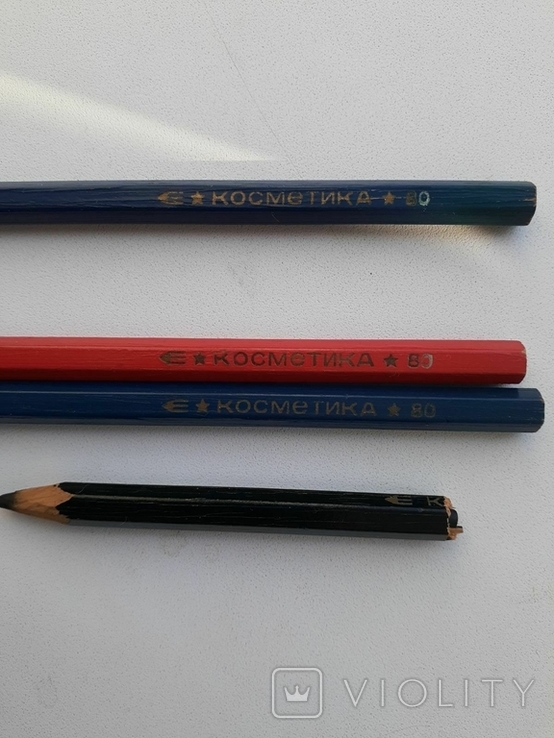 Цветные косметические карандаши косметика '80 4шт., фото №3