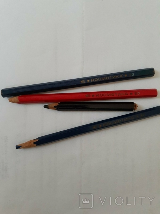 Цветные косметические карандаши косметика '80 4шт., фото №5