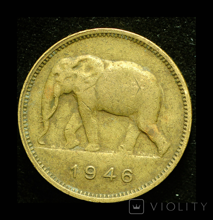 Бельгийское Конго 2 франка 1944