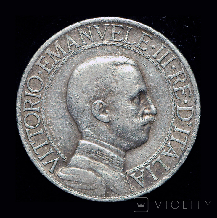 Италия лира 1913 серебро