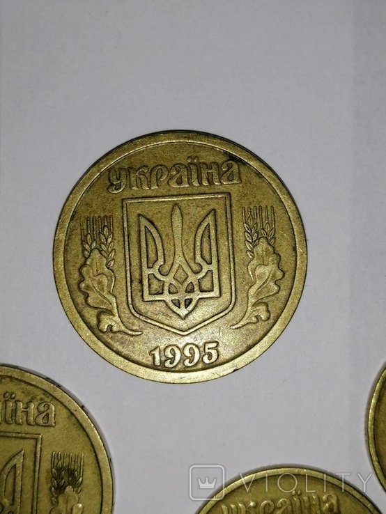 Монеты Украины.1 гривна 1995 г.1 гривна 1996 г.50 копеек 1996 г. Разное. Интересное.. №2, фото №3