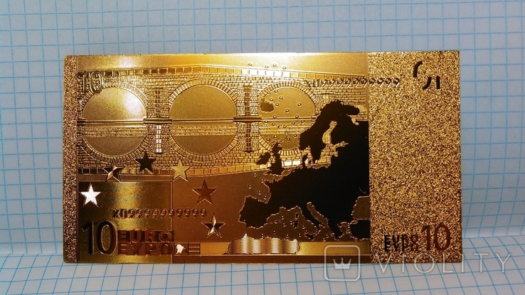Сувенирная банкнота 10 Euro ( Евро), фото №2