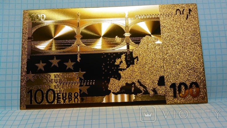 Сувенирная банкнота 100 Euro ( Евро), фото №2