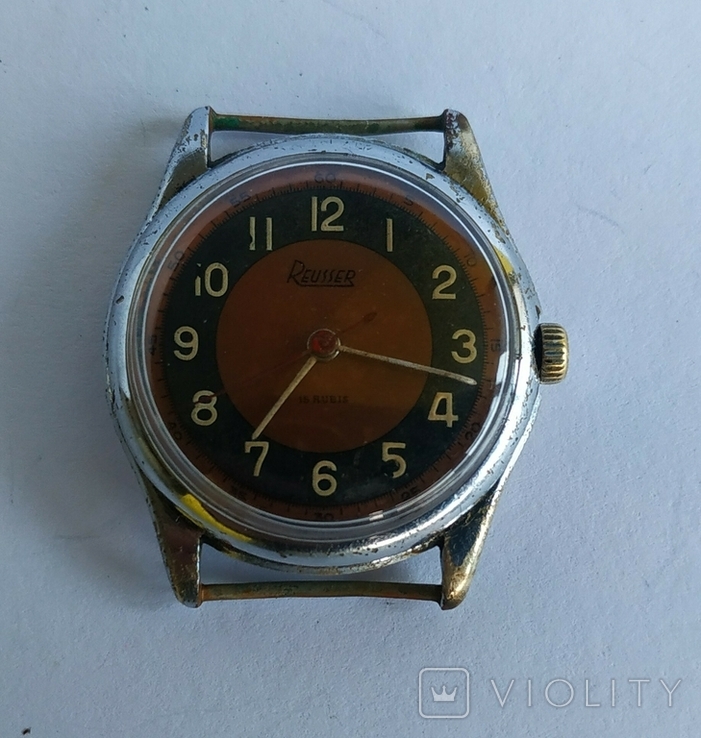 Старинные швейцарские часы REUSSER.