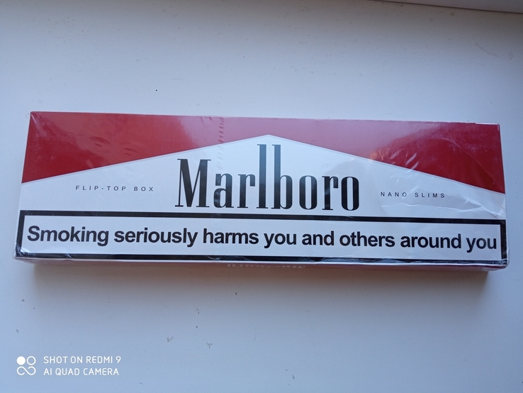 Marlboro nano slimsl. Блок 10 пачек 200 сигарет., фото №2