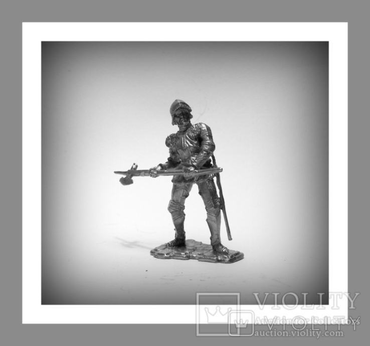 Игрушечные Солдатики Рыцарь 14 Век 54 мм Оловянные Cолдатики Миниатюры, фото №2