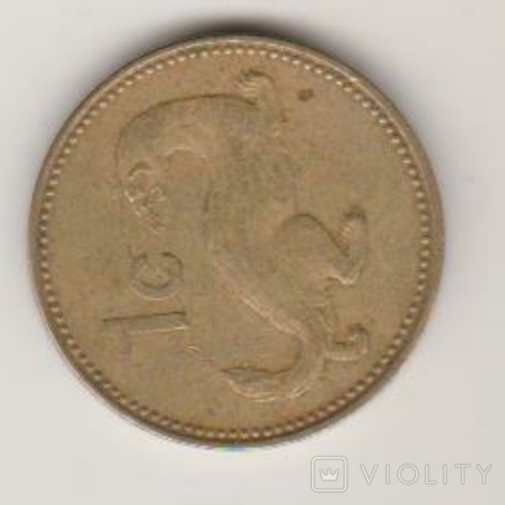 Мальта. 1 цент 1986г., фото №3