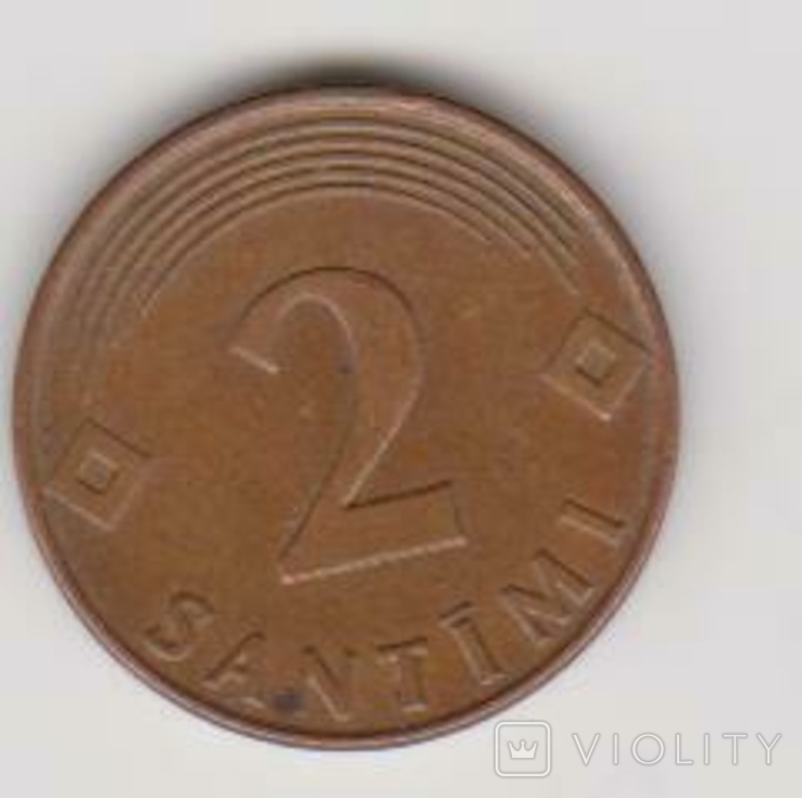 Латвия 2+1 сантим 2000,2008г, фото №5