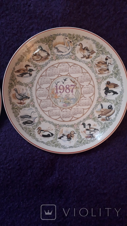 Три вінтажних тарілки календарі. Англія. WEDGWOOD, фото №4