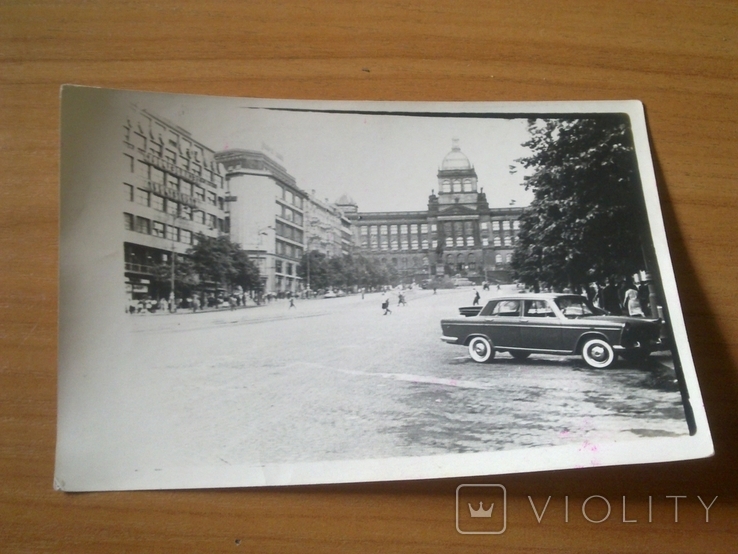 Прага Вацлавская площадь, автомобиль, 60-е гг, фото №2