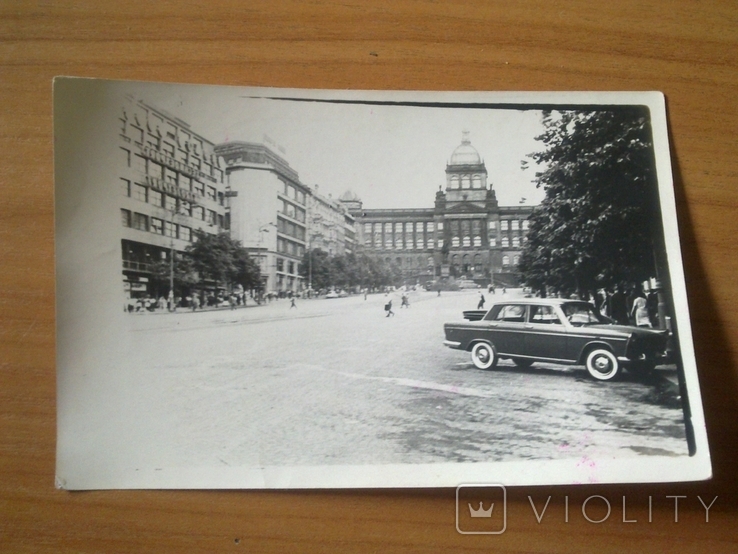 Прага Вацлавская площадь, автомобиль, 60-е гг, фото №4