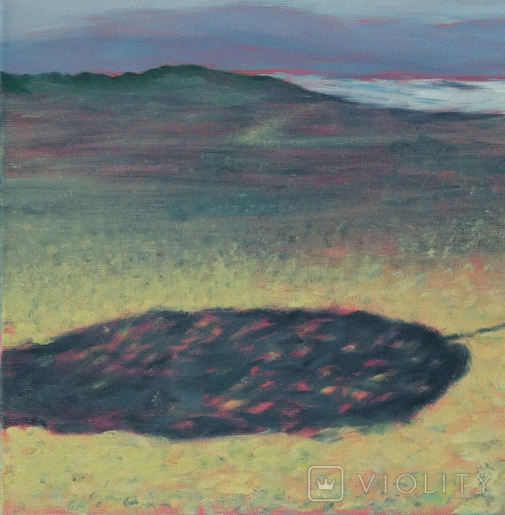 Картина маслом "Пустынный берег", 2021. 60х45 см, холст/масло, фото №5