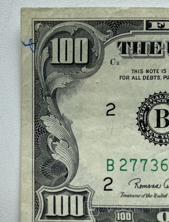100 долларов 1969, фото №3
