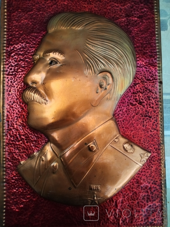 Чеканка барельефная:Сталин, фото №2