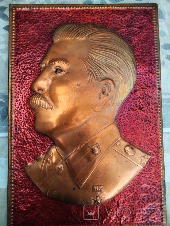 Чеканка барельефная:Сталин, фото №4