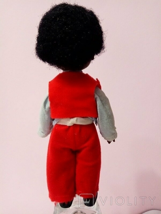 Czarna lalka Negro 22cm lyalka GDR, numer zdjęcia 4