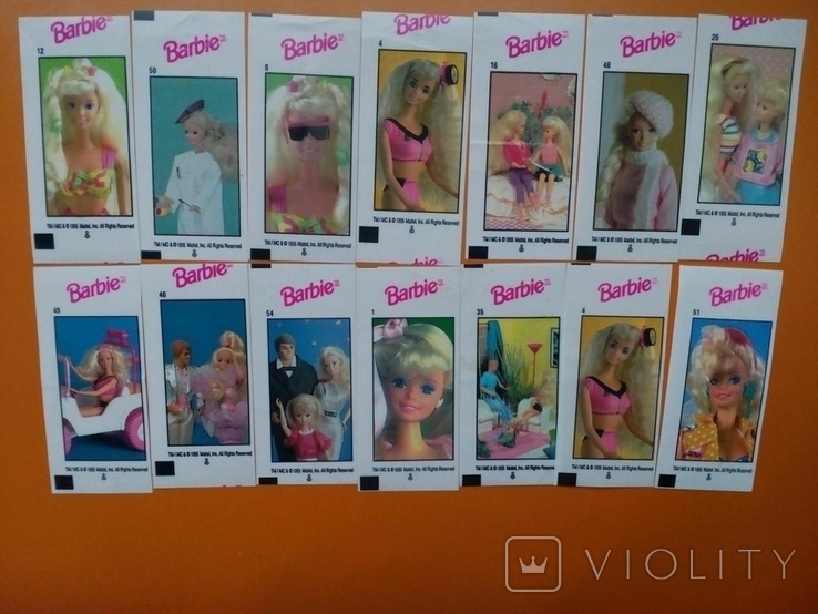 Наклейки Barbie (14шт)