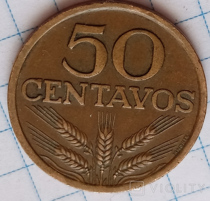 Португалия 50 сентаво 1975