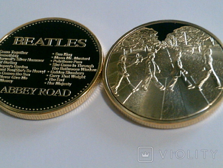 Битлз *Abbey Road*- сувенирный жетон медаль, фото №5