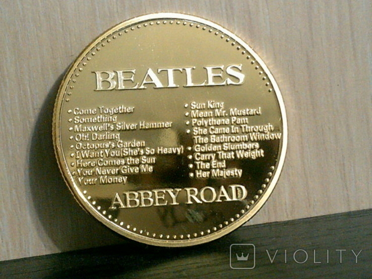 Битлз *Abbey Road*- сувенирный жетон медаль, фото №6