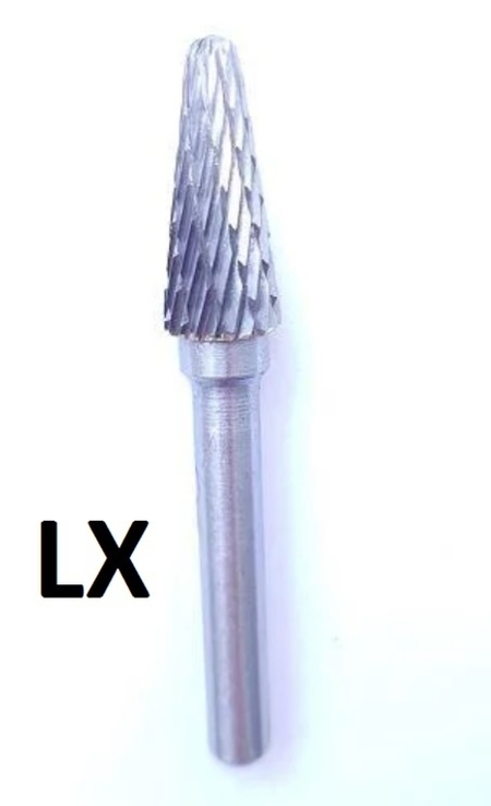 Шарошка по металлу LX (10 мм) полуконусная