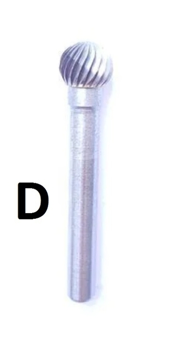 Шарошка по металлу D (6 мм) шарообразная