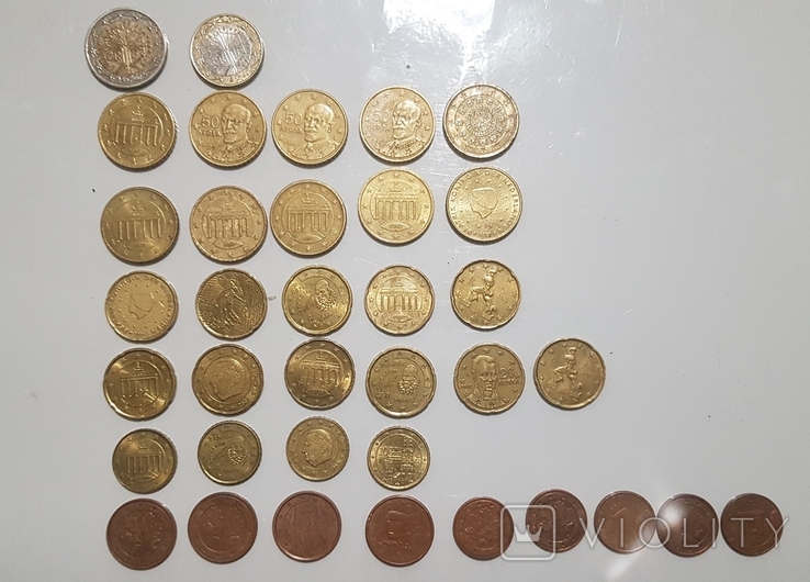 Монеты евро, евро-центы, фото №4