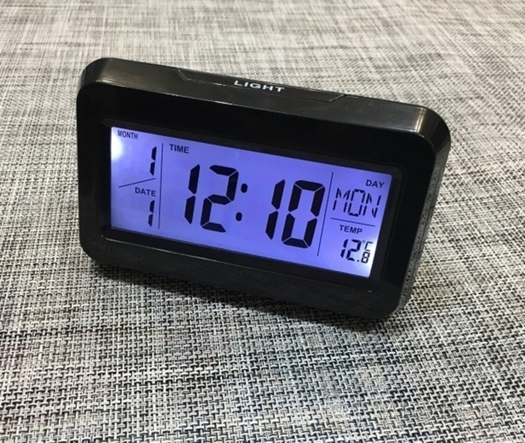 Настольные часы Kenko КК-2616 с подсветкой Календарь+Температура+Будильник, фото №2