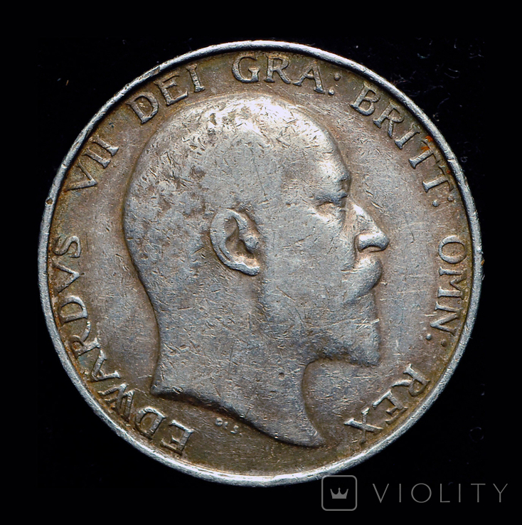 Великобритания шиллинг 1902 серебро