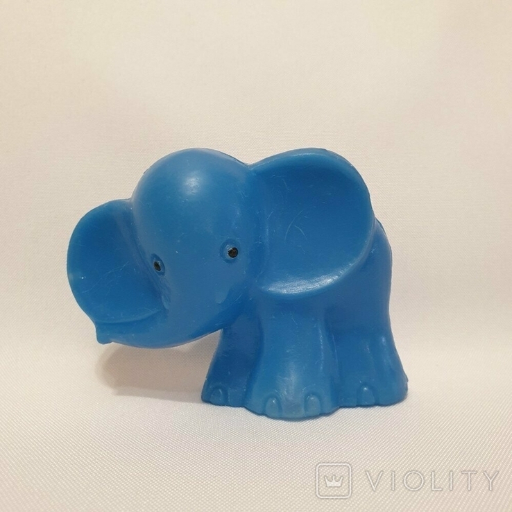 Игрушка Ссср слон слоник 7.5 см полиэтилен, фото №2