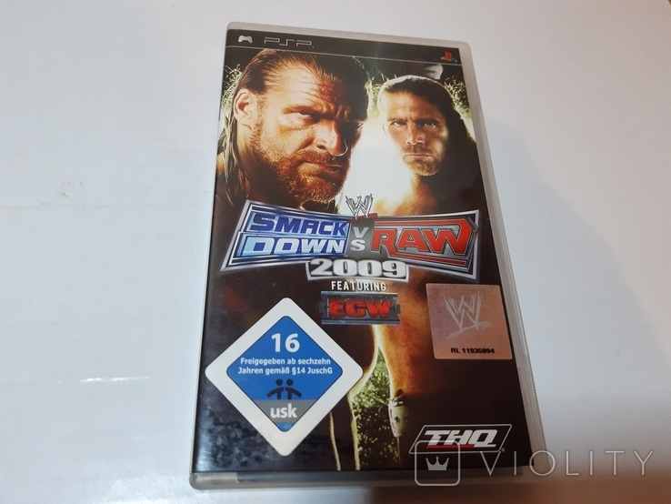 UMD диск для PSP WWE SmackDown vs. Raw 2009