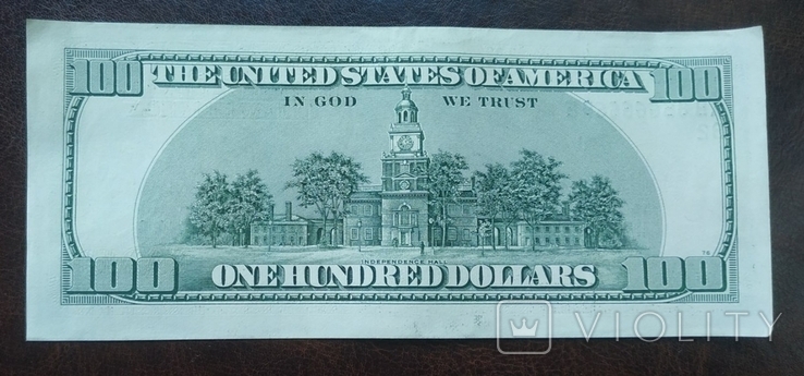 100 американских долларов (красивый номер), фото №3