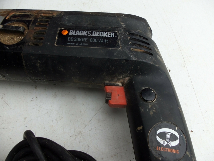 Дрель BLACK DECKER BD 308 RE 800W з Німеччини, photo number 3