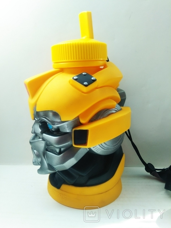 Большая дорожная бутылка для напитков. Transformers Bumblebee Hasbro 2012, фото №5