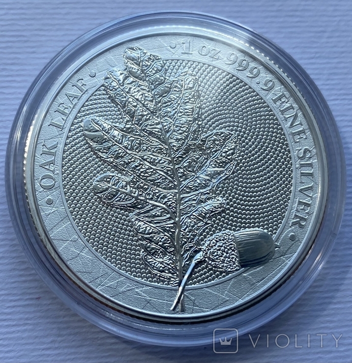1-я в серии Мифический лес Дубовый лист 2019 Germania Mint, фото №7