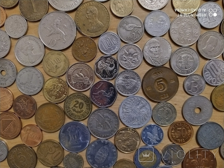 Монеты 100 шт все континенты